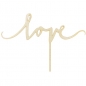 Preview: Cake Topper - love - Holz